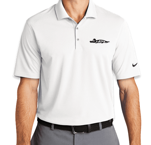 Later Gator™ x Nike Tall Dri-FIT™ Embroidered Performance Golf Polo (white)